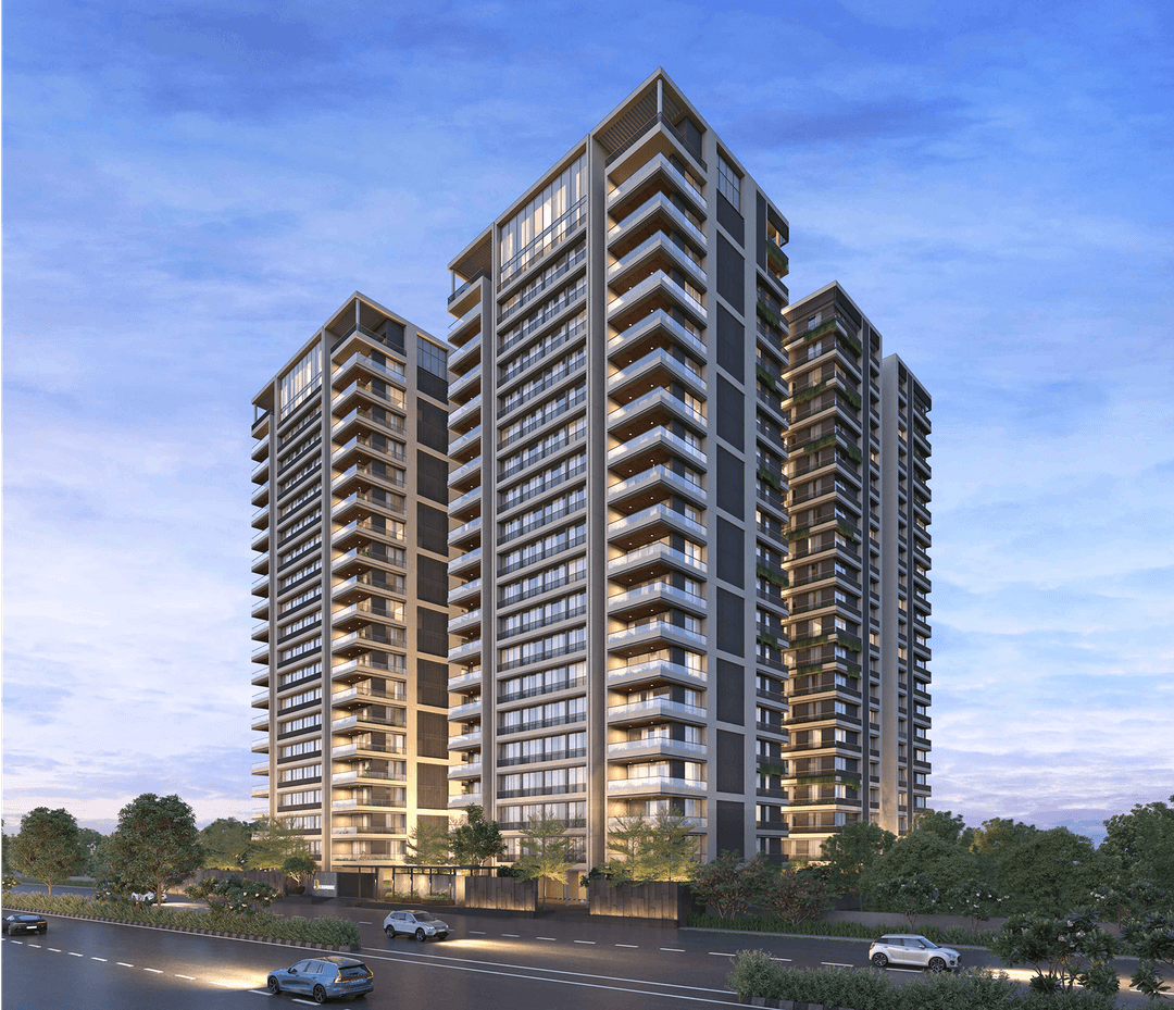 Modern apartment complex